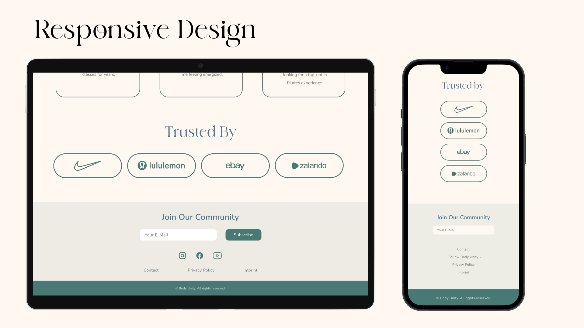 Responsive Design Body Unity